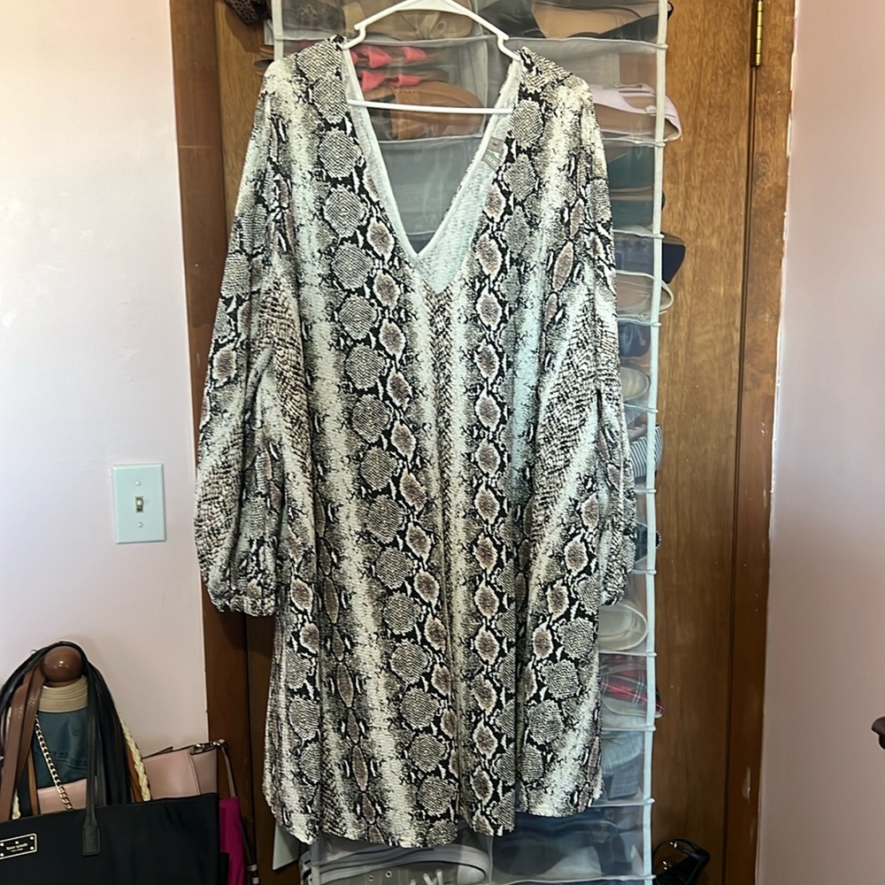ASOS Curve Snakeskin Dress